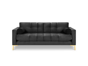 Трехместный диван Cosmopolitan Design Bali, темно-серый/золотой цена и информация | Диваны | hansapost.ee