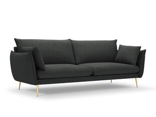 Четырехместный диван Milo Casa Elio, темно-серый/золотой цена и информация | Диваны | hansapost.ee