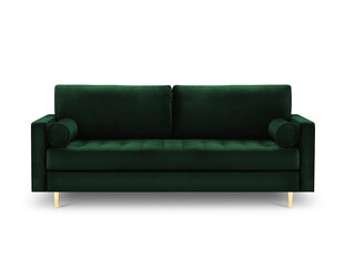 Трехместный диван Milo Casa Santo, светло-зеленый/золотистый цена и информация | Диваны | hansapost.ee