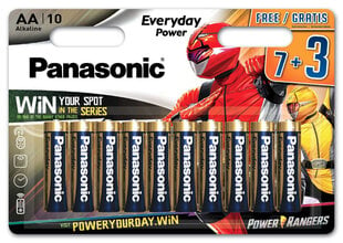 Батарейки Panasonic Everyday Power LR6EPS/10BW (7+3) цена и информация | Аккумуляторы, батарейки | hansapost.ee