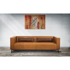 Кожаный трехместный диван Office с подушками цена и информация | Диваны | hansapost.ee