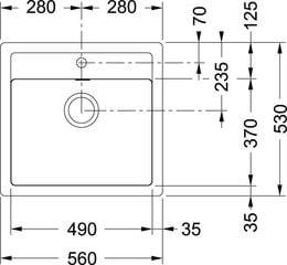 Köögivalamu Tectonite Franke, Sirius SID 610, carbon цена и информация | Раковины на кухню | hansapost.ee