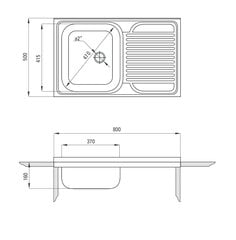 Köögivalamu Deante Tango ZM5 011L, satin price and information | Kitchen sinks | hansapost.ee