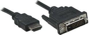 Manhattan HDMI/DVI DVI-D DL M/M 1.8m hind ja info | Juhtmed ja kaablid | hansapost.ee