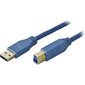 Deltaco USB3-120-K, USB 3.0, 2m цена и информация | Juhtmed ja kaablid | hansapost.ee