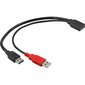 Delock - Kaabel USB 3.0 AMx2->AF 30cm цена и информация | Juhtmed ja kaablid | hansapost.ee