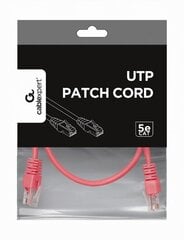 Gembird PP12-0.5M/RO Pink patch cord cat. 5E molded strain hind ja info | Juhtmed ja kaablid | hansapost.ee