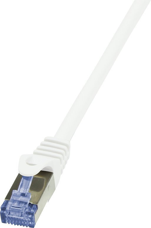 LOGILINK - Patchcord Cat.6A 10G S/FTP PIMF PrimeLine 1m white цена и информация | Juhtmed ja kaablid | hansapost.ee