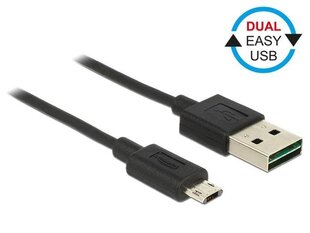 Kaabel Delock Micro USB AM-BM DUAL EASY-USB, 1m hind ja info | Delock Televiisorid ja tarvikud | hansapost.ee