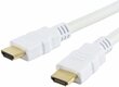 Kaabel Techly HDMI-HDMI V1.4 M/M Ethernet 3D4K, valge, 1 m цена и информация | Juhtmed ja kaablid | hansapost.ee