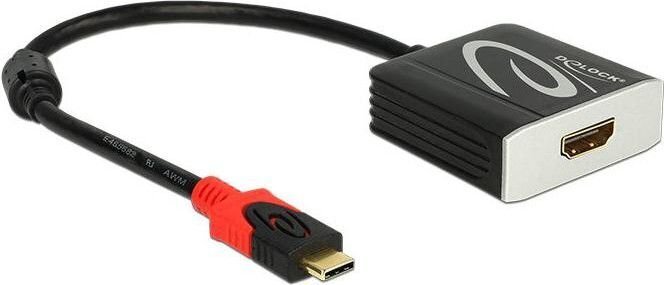 Delock 62730, USB-C/HDMI F, 0.2 m цена и информация | Juhtmed ja kaablid | hansapost.ee