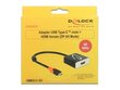 Delock 62730, USB-C/HDMI F, 0.2 m hind ja info | Juhtmed ja kaablid | hansapost.ee