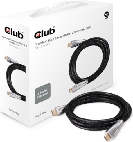 Club 3D, HDMI, 3 m hind ja info | Juhtmed ja kaablid | hansapost.ee