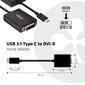 Club 3D, USB-C/DVI-D, 18 cm hind ja info | Juhtmed ja kaablid | hansapost.ee