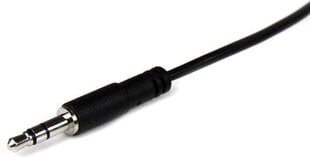 Audio Pikendusjuhe (3.5 mm) Startech MU2MMFS   (2 m) Must hind ja info | Juhtmed ja kaablid | hansapost.ee