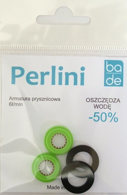 Vett säästev voolu reduktori kassett, BA-DE, pidev vool 10l/min, 2 tk, kummist tihendiga цена и информация | Segisti- ja köögivalamutarvikud | hansapost.ee