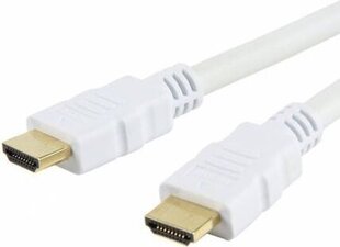 HDMI-HDMI V1.4 M / M Ethernet 3D4K kaabel Valge 2m Techly 306912 hind ja info | Juhtmed ja kaablid | hansapost.ee