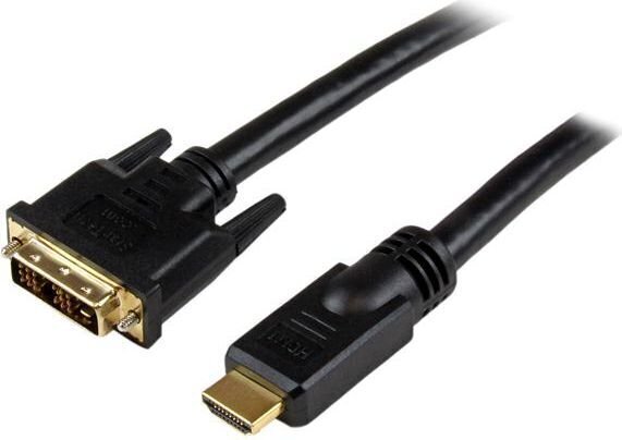 HDMI-DVI Adapter Startech HDDVIMM10M Must 10 m цена и информация | Juhtmed ja kaablid | hansapost.ee