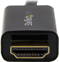 DisplayPort-HDMI Adapter Startech DP2HDMM1MB 1 m hind ja info | Juhtmed ja kaablid | hansapost.ee