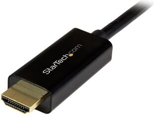 DisplayPort-HDMI Adapter Startech DP2HDMM1MB 1 m hind ja info | Juhtmed ja kaablid | hansapost.ee