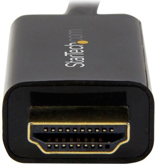 DisplayPort-HDMI Kaabel Startech MDP2HDMM1MB 4K Ultra HD Must 1 m hind ja info | Juhtmed ja kaablid | hansapost.ee