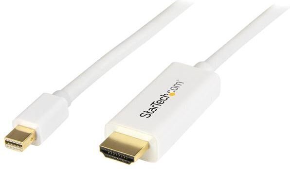 Mini DisplayPort-HDMI Adapter Startech MDP2HDMM1MW 4K Ultra HD 1 m цена и информация | Juhtmed ja kaablid | hansapost.ee