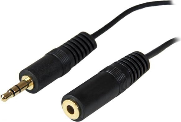 Audio Pikendusjuhe (3.5 mm) Startech MU12MF   3,7 m Must цена и информация | Juhtmed ja kaablid | hansapost.ee