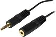 Audio Pikendusjuhe (3.5 mm) Startech MU12MF   3,7 m Must hind ja info | Juhtmed ja kaablid | hansapost.ee