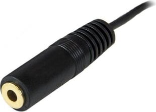 Audio Pikendusjuhe (3.5 mm) Startech MU12MF   3,7 m Must hind ja info | Juhtmed ja kaablid | hansapost.ee