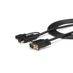 HDMI Startech HD2VGAMM10, VGA/Micro USB, 3 m hind ja info | USB adapterid ja jagajad | hansapost.ee