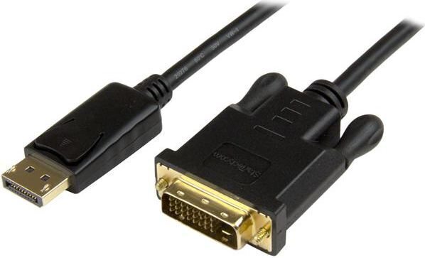 DisplayPort-DVI Kaabel Startech DP2DVI2MM3   95 cm Must hind ja info | Juhtmed ja kaablid | hansapost.ee