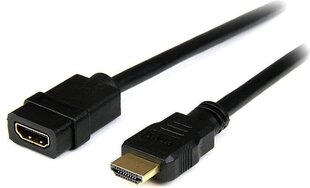 HDMI Kaabel Startech HDEXT2M Must (2 m) hind ja info | Juhtmed ja kaablid | hansapost.ee