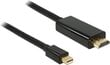 Delock 83698, HDMI/Mini DP, 1 m цена и информация | Juhtmed ja kaablid | hansapost.ee