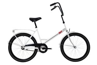 Городской велосипед N1 Combi 24, белый цена и информация | N1 Спорт, досуг, туризм | hansapost.ee