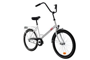 Городской велосипед N1 Combi 24, белый цена и информация | Велосипеды | hansapost.ee