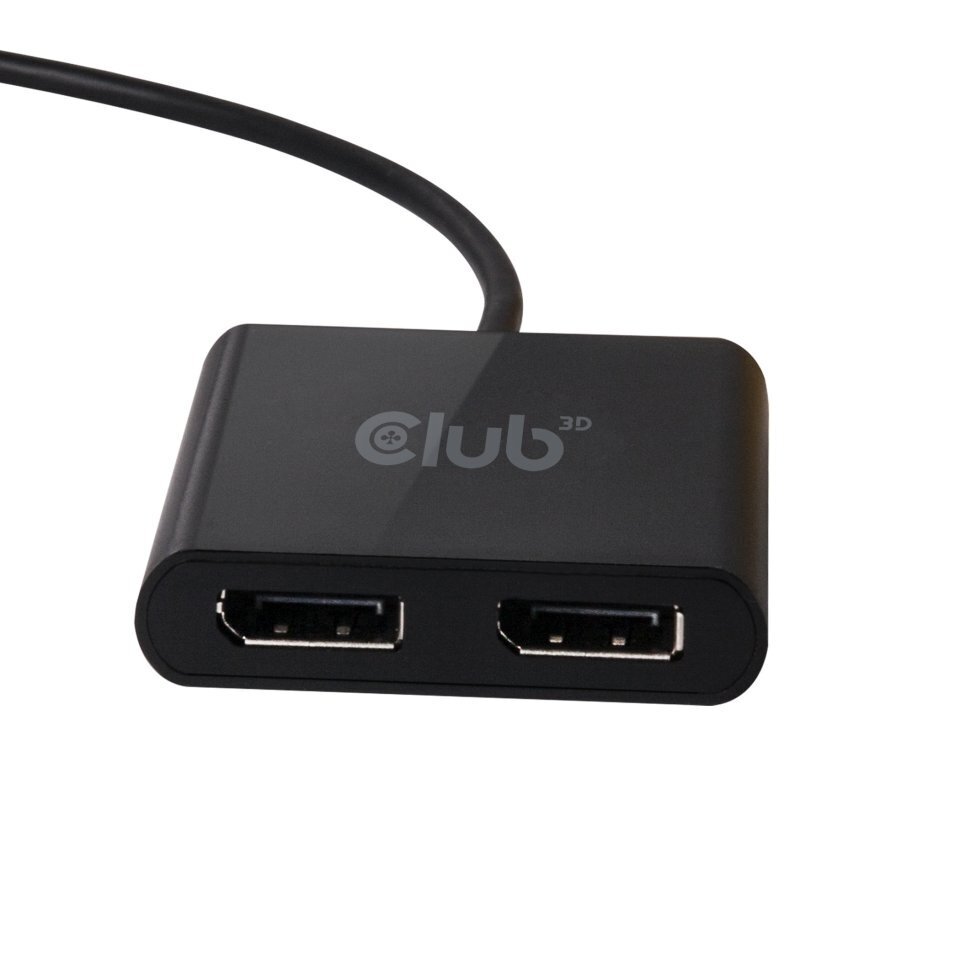 Club 3D, USB-A/Dual DP, 27 cm цена и информация | Juhtmed ja kaablid | hansapost.ee