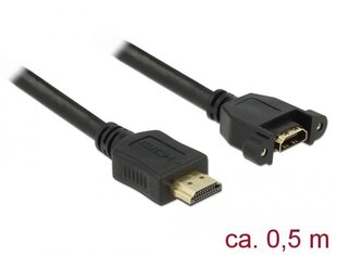 Delock 85463, HDMI, 50 cm цена и информация | Кабели и провода | hansapost.ee