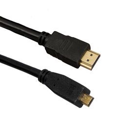 HDMI kaabel Esperanza EB205, micro HDMI-HDMI V.1.4B, 3 m, must hind ja info | Juhtmed ja kaablid | hansapost.ee