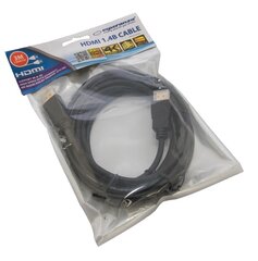 HDMI кабель Esperanza EB188 V.1.4B, 3 м, черный цена и информация | Кабели и провода | hansapost.ee
