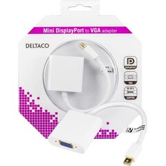 Deltaco DP-VGA4-K, Mini DP/VGA, 0.18 м цена и информация | Кабели и провода | hansapost.ee