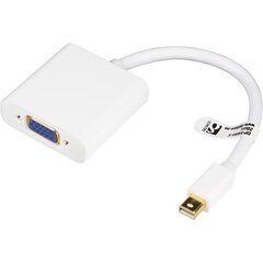 Deltaco DP-VGA4-K, Mini DP/VGA, 0.18 м цена и информация | Кабели и провода | hansapost.ee