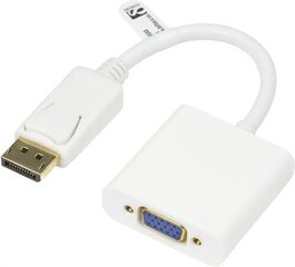 Deltaco DP-VGA8, DP/VGA, 0.2 m hind ja info | Juhtmed ja kaablid | hansapost.ee