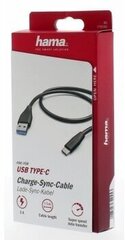 USB - Type-C кабель, Hama, 00178396 цена и информация | Кабели и провода | hansapost.ee