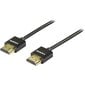 Deltaco HDMI-1093-K, HDMI, 3m hind ja info | Juhtmed ja kaablid | hansapost.ee