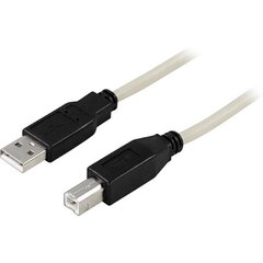 USB кабель Deltaco USB-218, USB 2.0 A male - B male, 2 м цена и информация | Кабели и провода | hansapost.ee