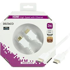 Deltaco HDMI-1020A-K, HDMI, 2m hind ja info | Juhtmed ja kaablid | hansapost.ee
