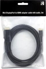 Deltaco DP-HDMI304, Mini DP/HDMI, 3 м цена и информация | Кабели и провода | hansapost.ee