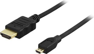 Deltaco videokaabel HDMI-micro HDMI, 2 m hind ja info | Juhtmed ja kaablid | hansapost.ee