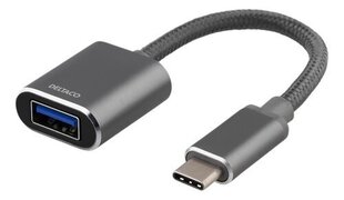 Deltaco, USB-C/USB-A, 11 cm цена и информация | Адаптеры и USB-hub | hansapost.ee