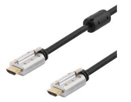 Deltaco HDMI-6120, HDMI, 2m цена и информация | Juhtmed ja kaablid | hansapost.ee